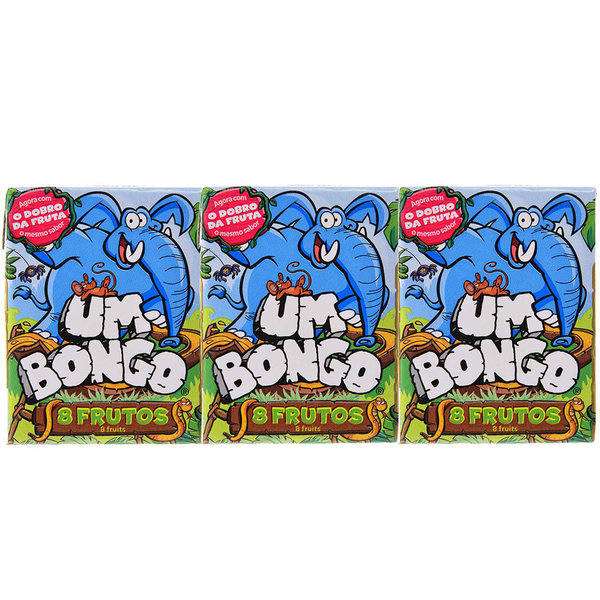 Um Bongo Sumo 8 Frutos / Um Bongo Vruchtensap 8 vruchten 3 x 200 Ml.