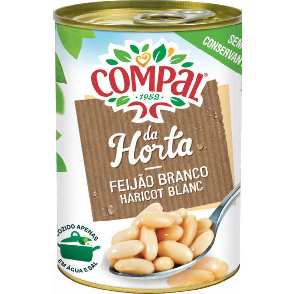 Compal Feijão Branco Lata / Witte Bonen Compal Blik 425 Gr.