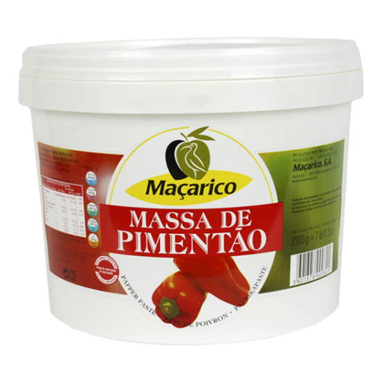 Massa de Pimentâo Maçarico / Pimento Pasta Maçarico 3,5 Kg.