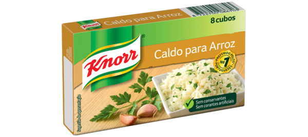 Caldo Knorr para Arroz / Bouillon Knorr voor Rijst 8 blokjes totaal 80 Gr.