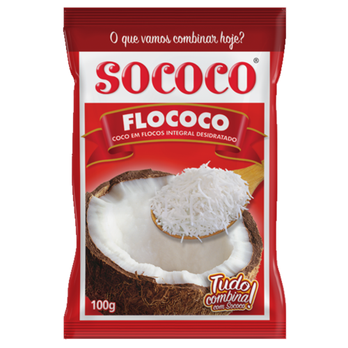 Coco Ralado Flocado Sococo / Geraspte Kokos Sococo 100 Gr.