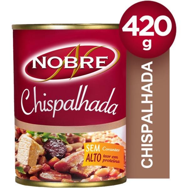 Chispalhada com Feijao Nobre Lata 420 Gr. / Varken met bonen Nobre blik 420 Gr.