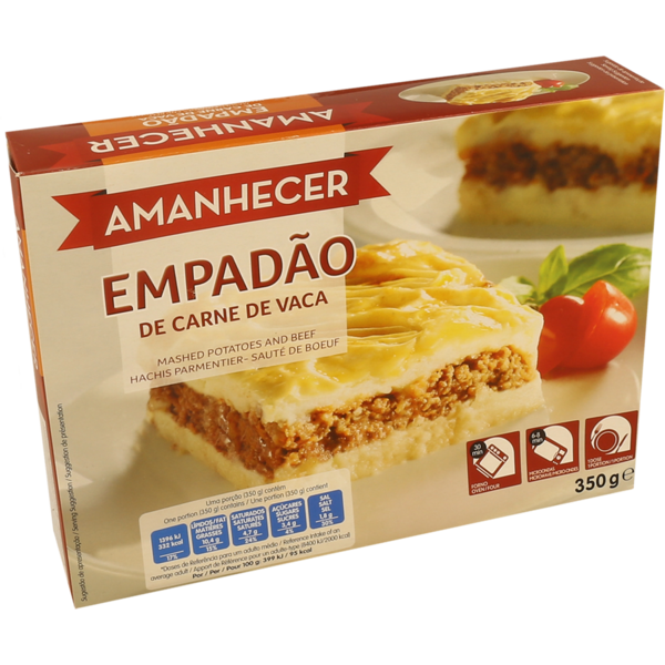 Empadao de Carne Amanhecer / Vleesgerecht met aardappelpuree 350 Gr
