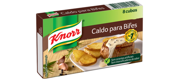 Caldo Knorr Para Bifes / Bouillon Knorr Biefstuk 8 blokjes totaal 80 Gr.