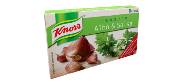 Caldo Knorr T-Horta Alho&Salsa / Bouillon Knorr T-Horta Knoflook&Peterselie 8 blokjes totaal 80 Gr.