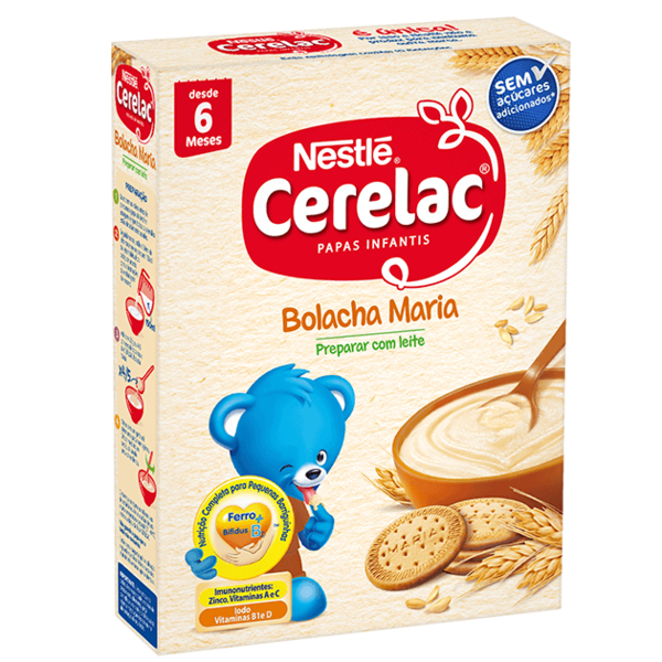 Cerelac Bolacha Maria / Cerelac pap smaak Maria koekjes 250 Gr.