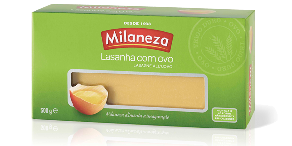 Lasanha com Ovo Milaneza / Lasagne met Ei Milaneza 500 Gr.