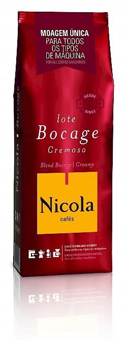 Nicola Cafe Lote Bocage Moagem Unica / Nicola koffie Gemalen gebrande Lote Bocage 250 Gr.
