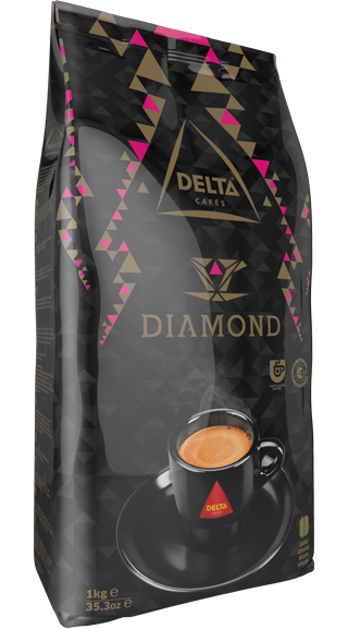 Delta Cafe Diamante Torrado em Grao / Geroosterde Bonen 1 Kg .