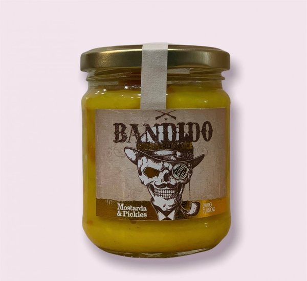 Mostarda com Pickles Bandido / Mosterd met Augurken Bandido 200 Gr.