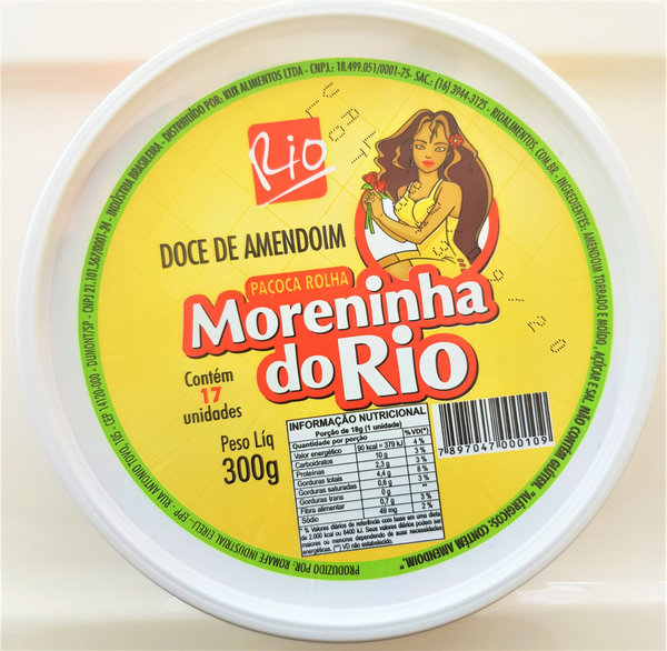 Paçoca Amendoim Moreninha do Rio 300 Gr.